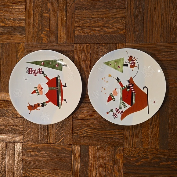Harry & David Christmas dessert plates 2007 - Picture 2 of 10